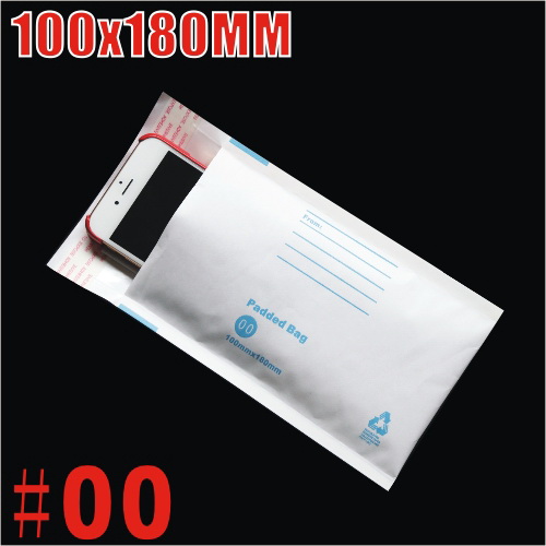 100x180mm Plain White Bubble Padded Bag Mailer Envelope