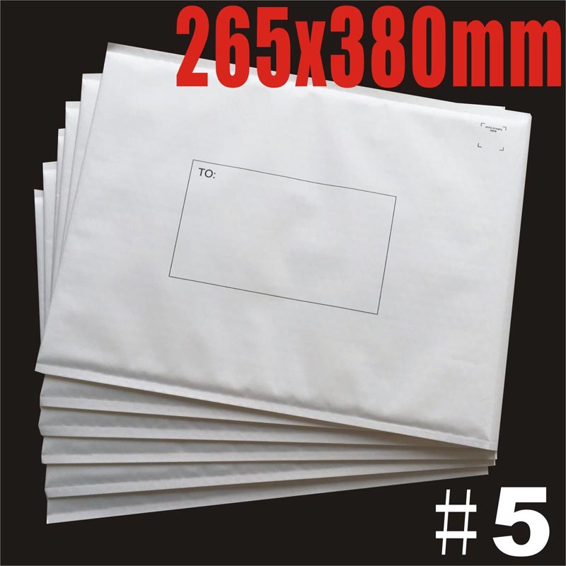 265x380mm Plain White Bubble Padded Bag Mailer Envelope